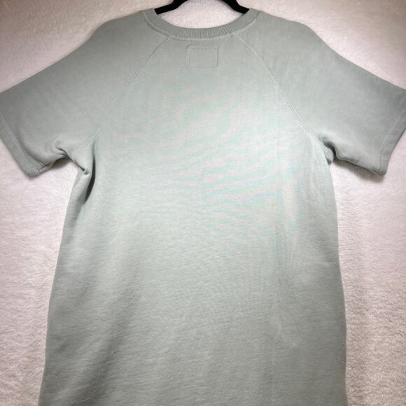 ROOTS Light Green Velvet Logo Sweatshirt Sweater Mini Dress Womens Size Small - Picture 3 of 13